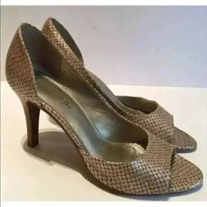 Unisa Heels 7.5 Eloquent-2 Leather Snake Print